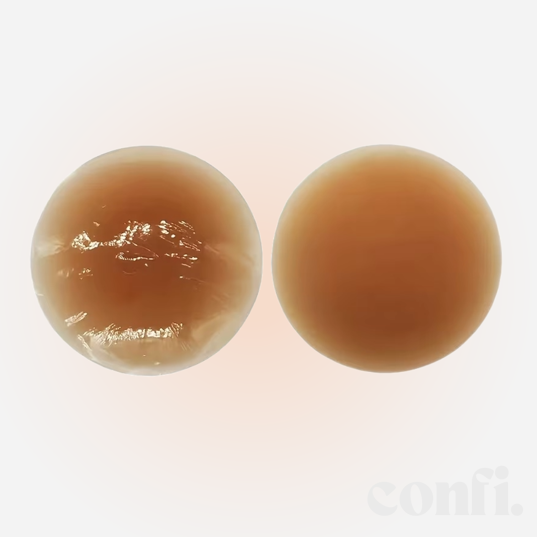 Self-Adhesive Nipple Cover in Light Coffee
