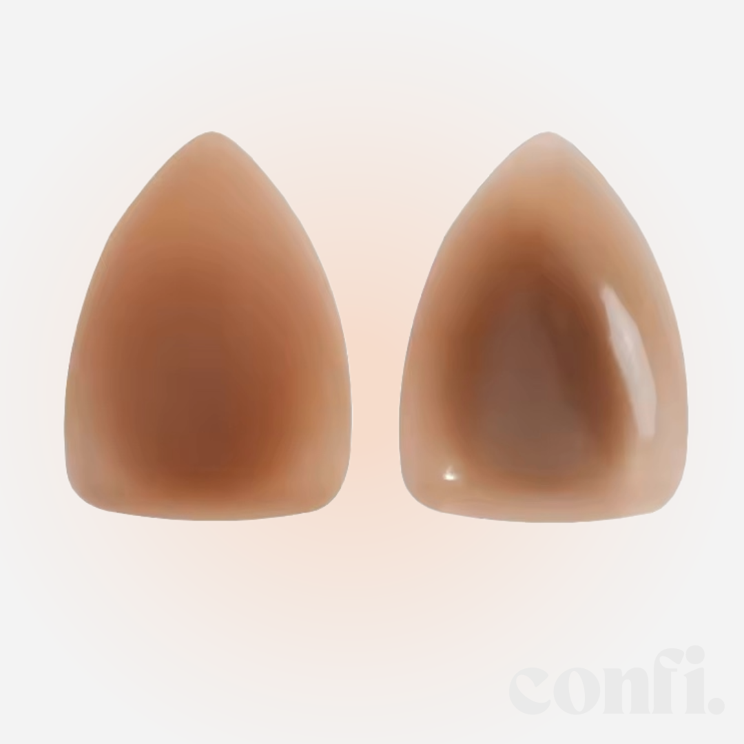 Self-Adhesive Triangle Nipple Cover in Brown
